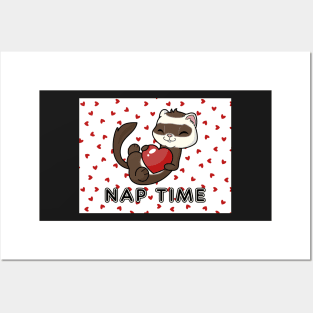 Nap Time Ferret Posters and Art